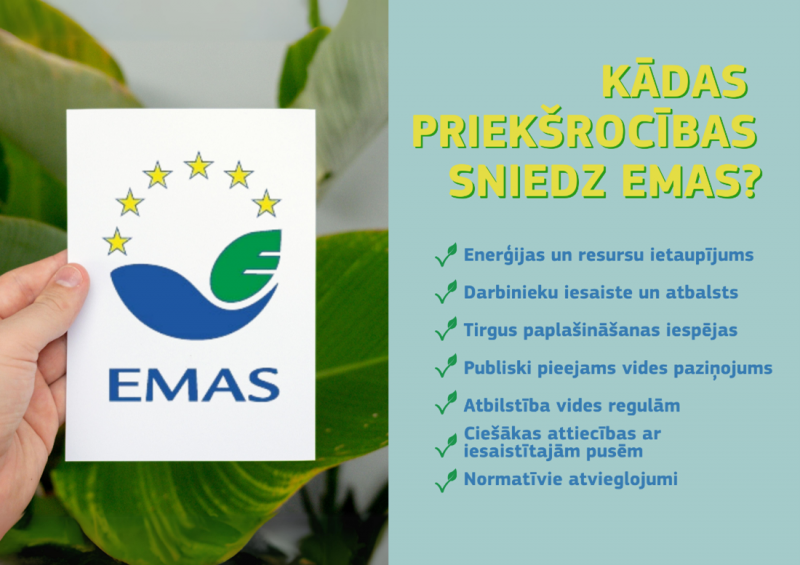 EMAS priekšrocības